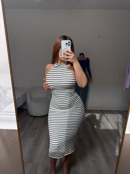 Merlin dress (black/white)